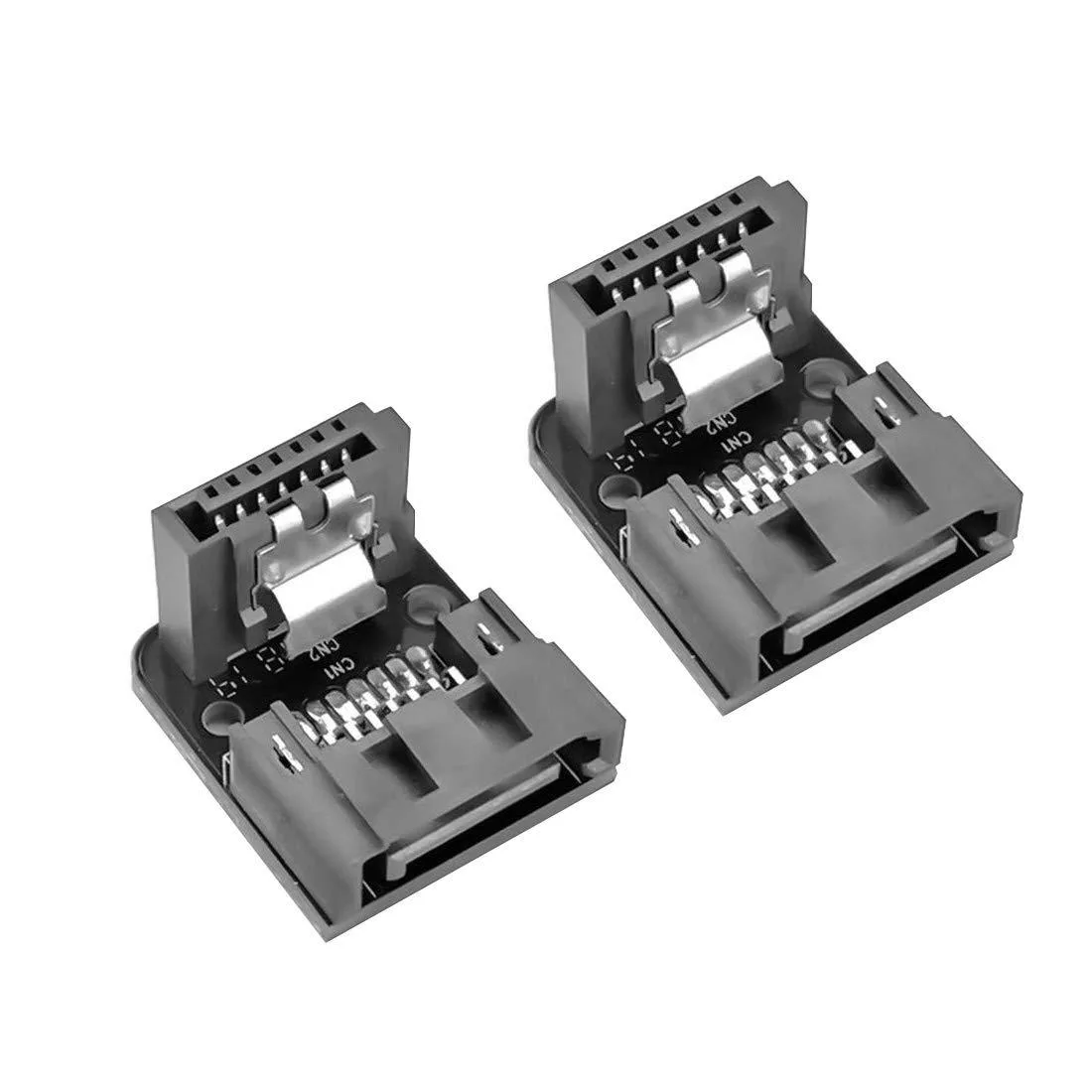 Vszerda Vszerda SATA 7Pin Male to Female 90 Degree Adapter 2pcs (N38489) — product photo