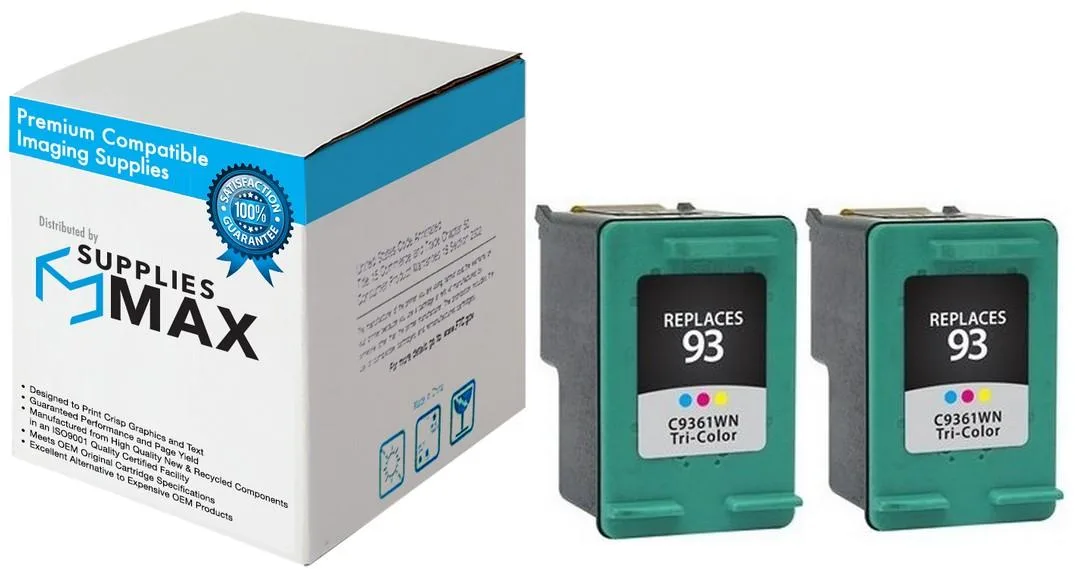 SuppliesMax SuppliesMax HP CC581FN Tri-Color Inkjet Cartridge 2-Pack 220 Pages — product photo