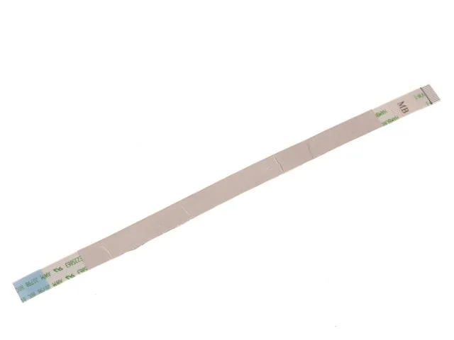 Flat orange ribbon cable with connectors on both ends