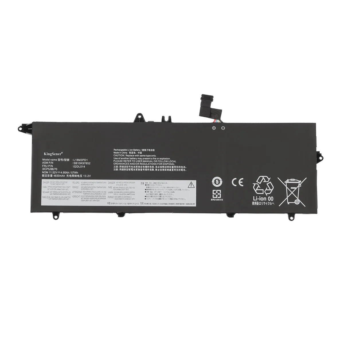 KingSener KingSener L18M3PD1 laptop battery 11.46V 57Wh — product photo