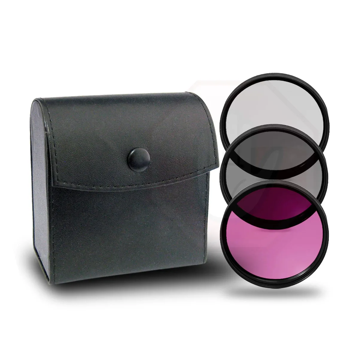 IESSENTIALS IESSENTIALS 67mm 3 Piece Multi-Coated HD Digital Lens Glass Protector Filter Kit UV CPL FLD — product photo