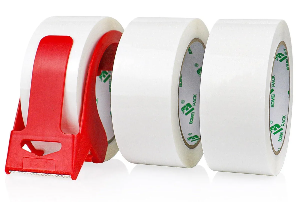BOMEI Packing Tape 1.88in x 55yd 2.5mil 3 Rolls — product photo