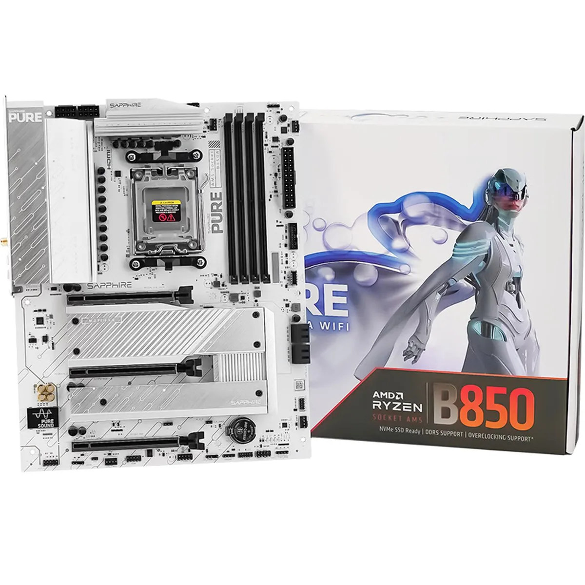 Sapphire Tech Sapphire Tech PURE B850A WIFI AMD Motherboard — product photo