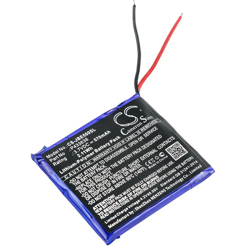Cameron &amp; Co Cameron &amp; Co DS-CS-JBE500SL Battery 3.7V 570mAh — product photo