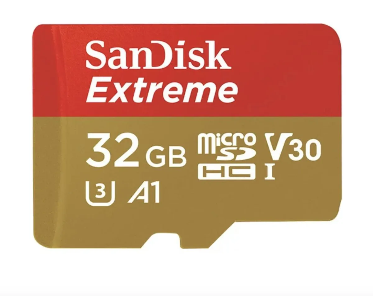 SanDisk SanDisk Extreme MicroSDHC 32GB 100MB/s U3 V30 A1 with adapter — product photo