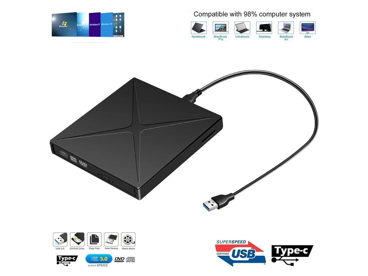 BONAEVER BONAEVER Protection Case for External DVD Drive — product photo