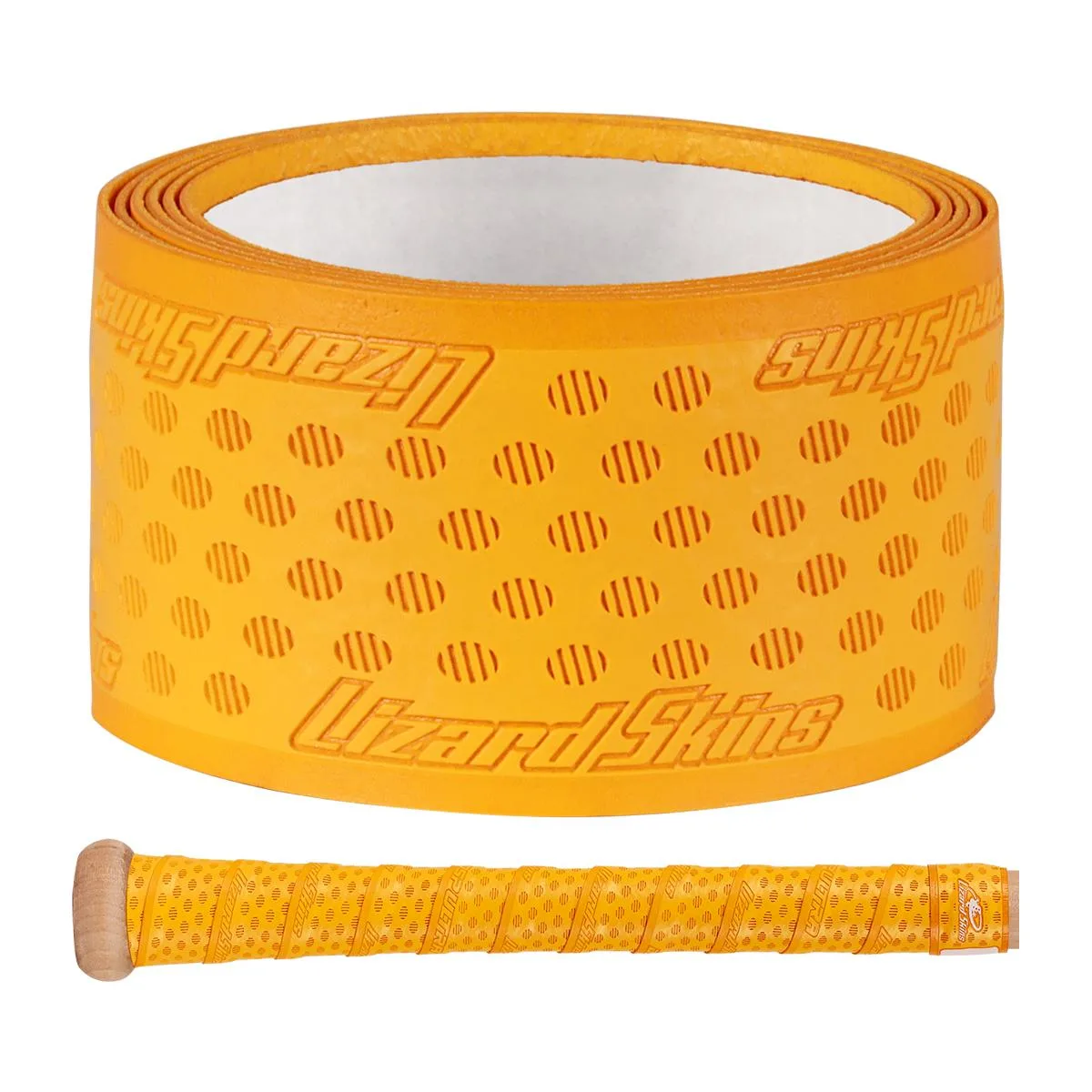 Thin maize yellow bat grip tape roll 0.5 mm thick 39 inches long