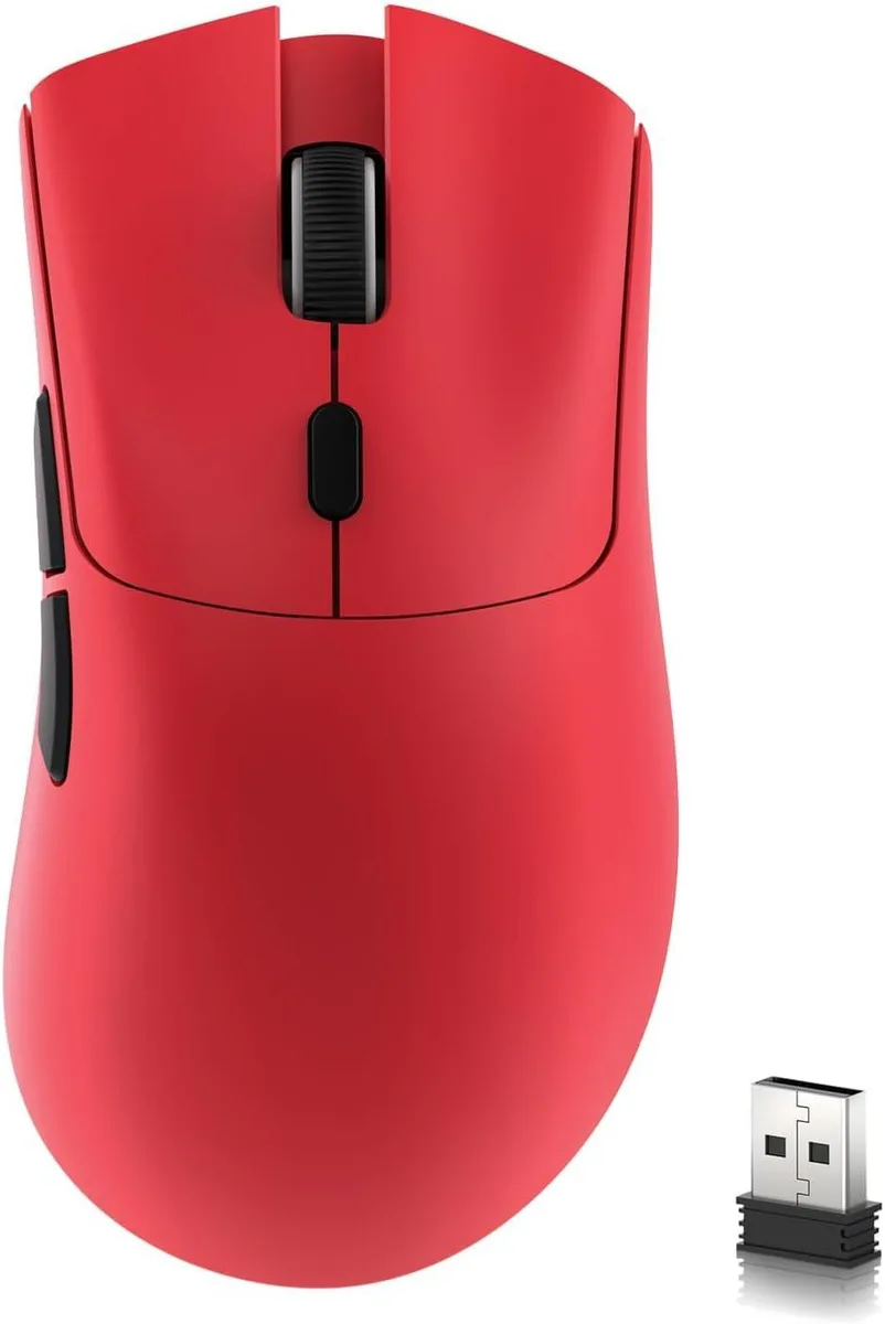 Attack Shark Attack Shark R1 Red Tri-Mode Gaming Mouse 55g 18000 DPI — product photo