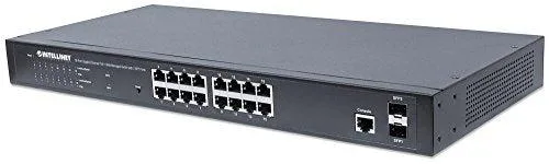 Intellinet Intellinet 561341 16-Port Gigabit PoE+ Web-Managed Switch with 2 SFP Ports — product photo