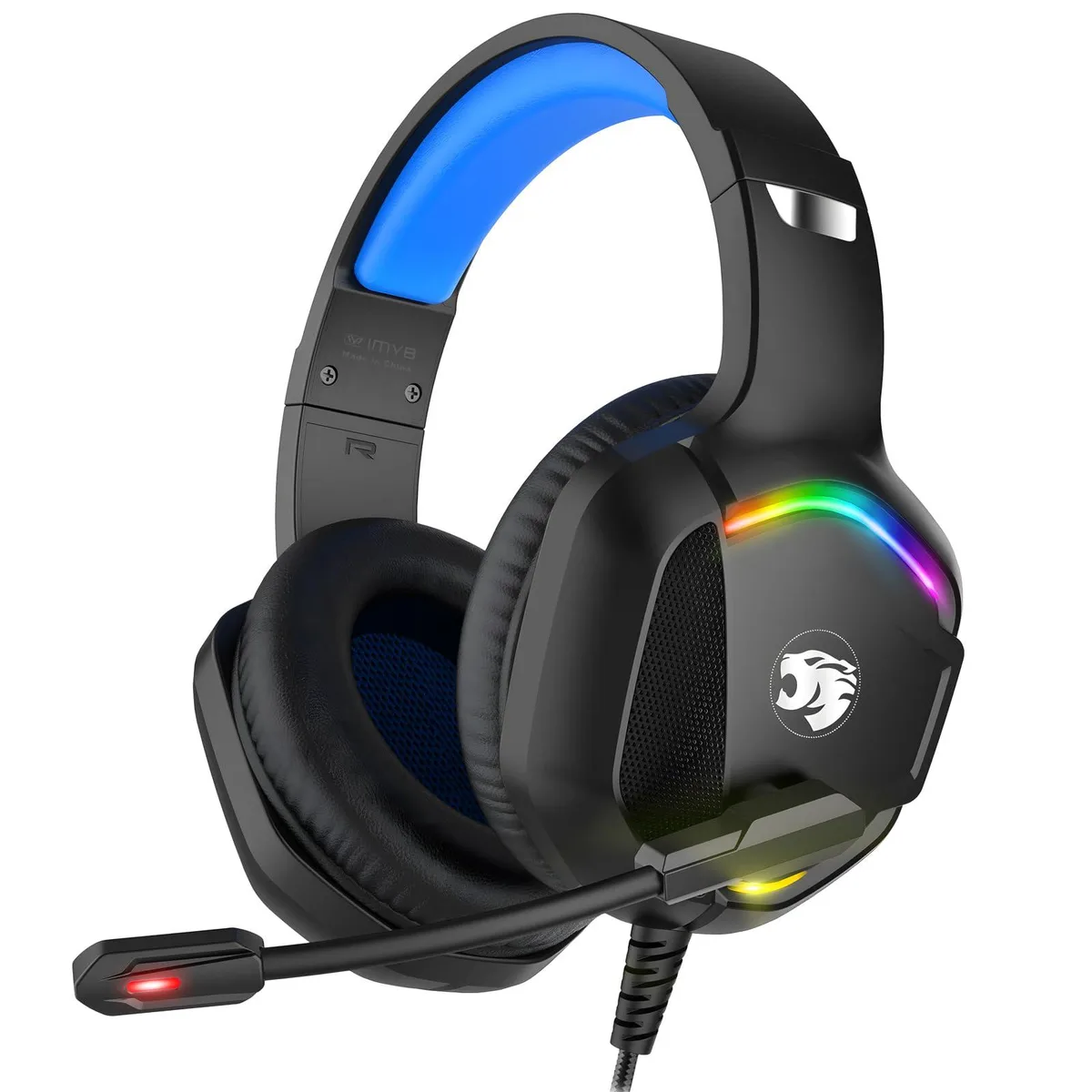  IMYB A36 Over-Ear Gaming Headset Blue 50mm 3.5mm 0.77lb — product photo