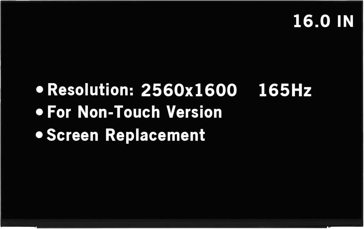 NUOLAISUN NUOLAISUN 16.0" 2560x1600 165Hz 40pin Touch Laptop Screen — product photo