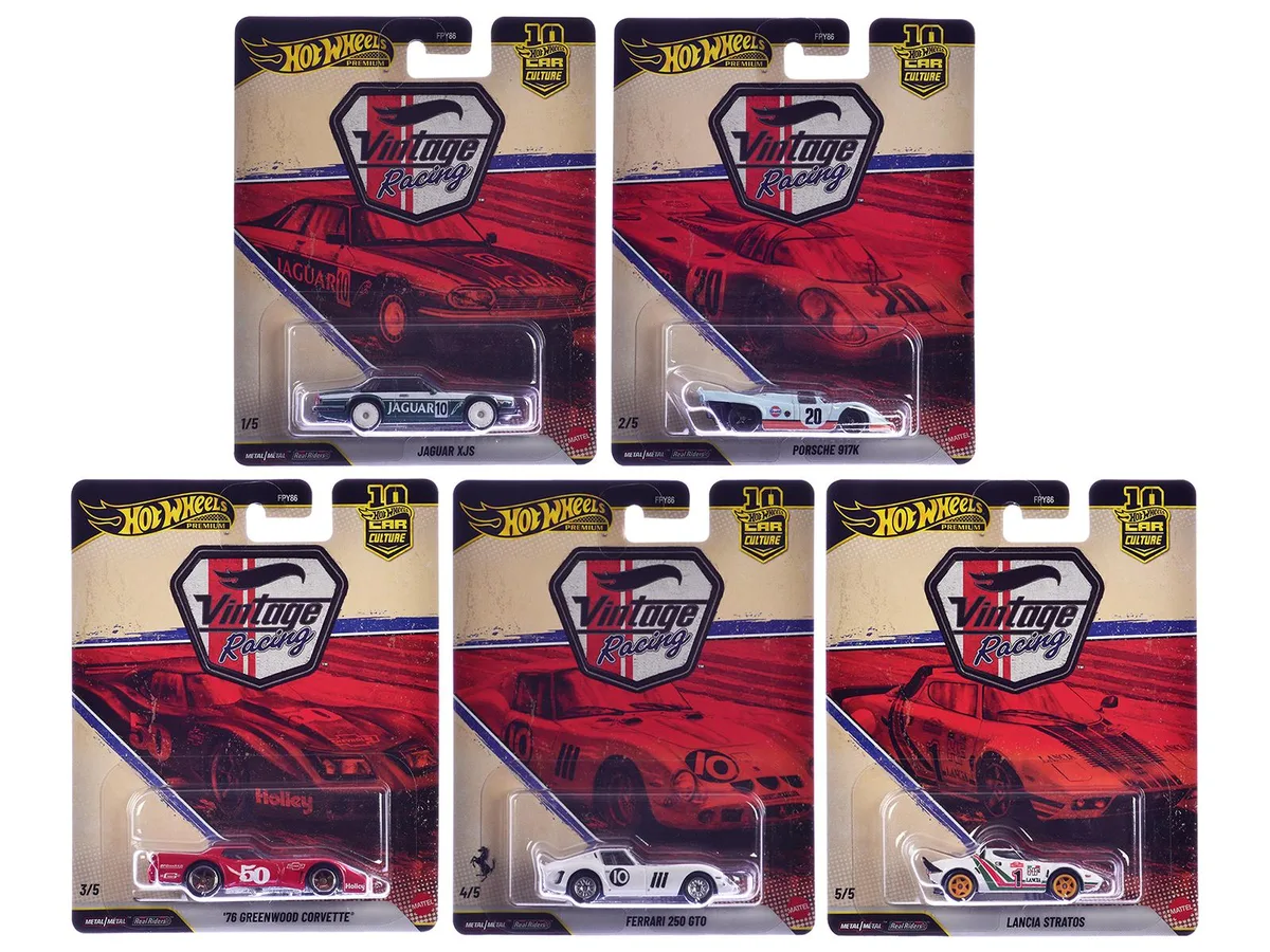 Hot Wheels Hot Wheels Car Culture 2026 Vintage Racing 5-Piece Set — product photo