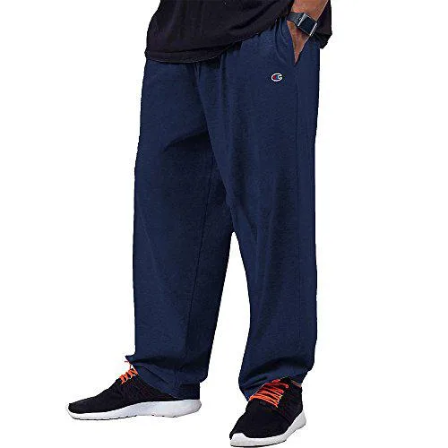 Navy Champion cotton jogger with elastic cuffs and side pockets