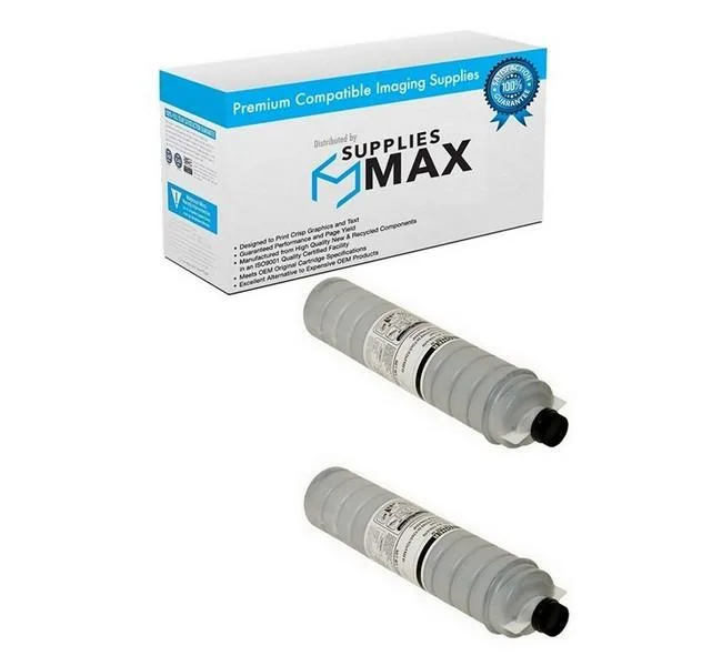 SuppliesMax SuppliesMax Compatible Toner Cartridge 2-Pack for Gestetner 3255/3265 Type 5100D 42000 Pages — product photo