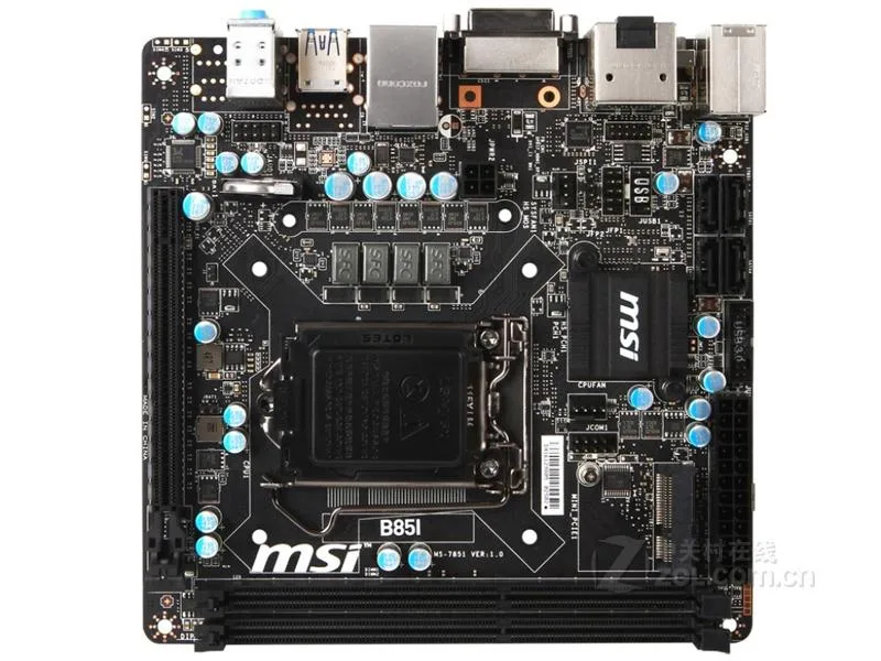 MSI MSI B85I LGA 1150 Intel B85 DDR3 16GB Mini-ITX motherboard — product photo