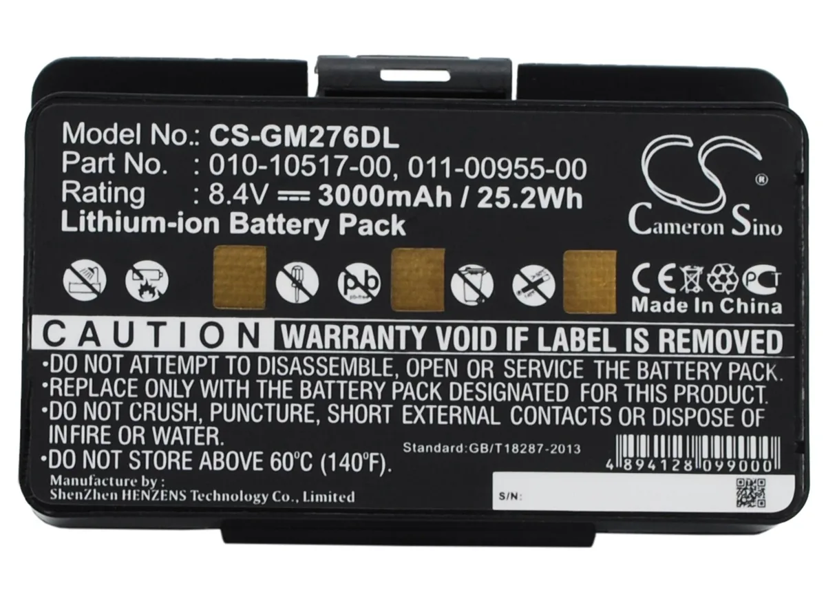 CameronSino CameronSino DS-CS-GM276DL 3000mAh 8.4V GPS battery — product photo