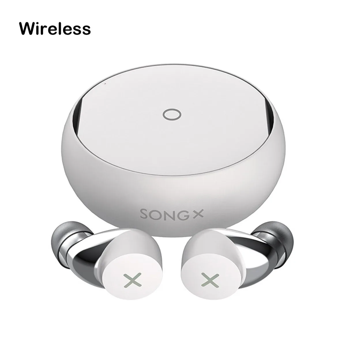 DUCI DUCI Bluetooth Earphones White Mini Invisible — product photo
