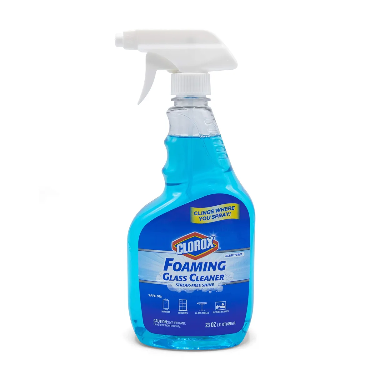 White 3M foaming glass cleaner trigger spray bottle 23 oz