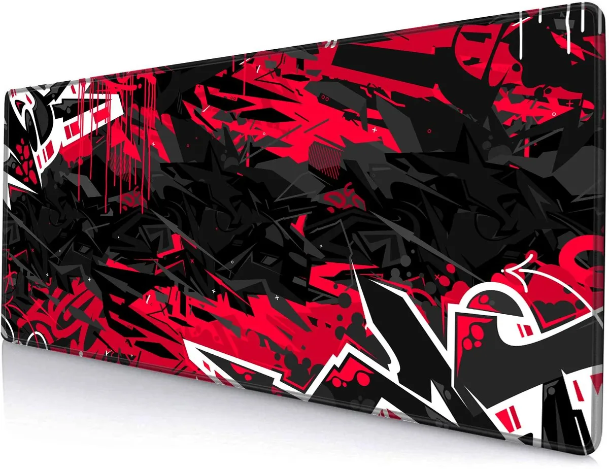 KEHIPI KEHIPI CL221214007 mouse pad 31.5x11.8 inch Black Red — product photo