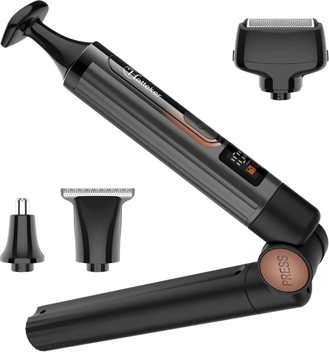 TAURKENAM 4-in-1 back shaver kit with 180° adjustable arm and 39 pieces