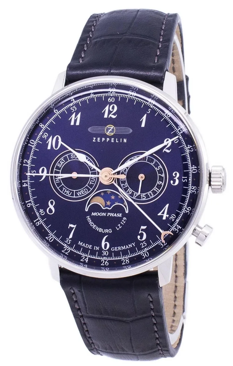 Graf Zeppelin Graf Zeppelin LZ 129 Hindenburg 7036-3 Blue Dial Watch — product photo
