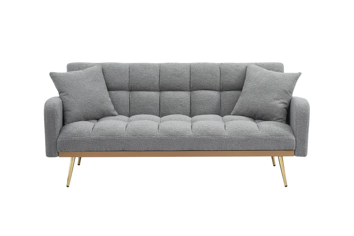 tuphen tuphen 69 Inch Sofa Bed Gray Teddy — product photo