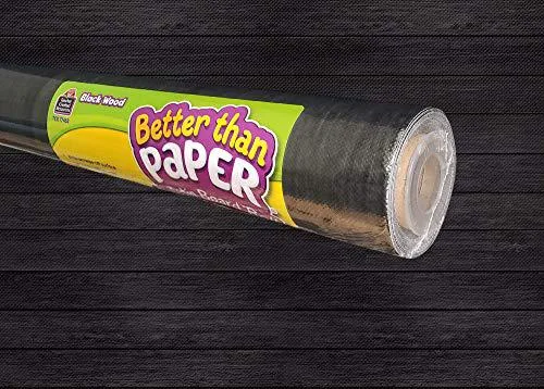 Teacher Created Resources Teacher Created Resources Better Than Paper Bulletin Board Roll Black Wood — product photo