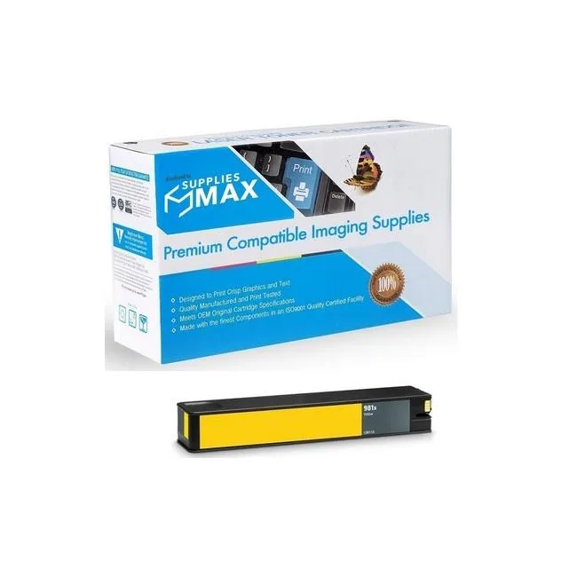 SuppliesMax SuppliesMax HP L0R11A Yellow High Yield Inkjet Cartridge 10000 Pages — product photo