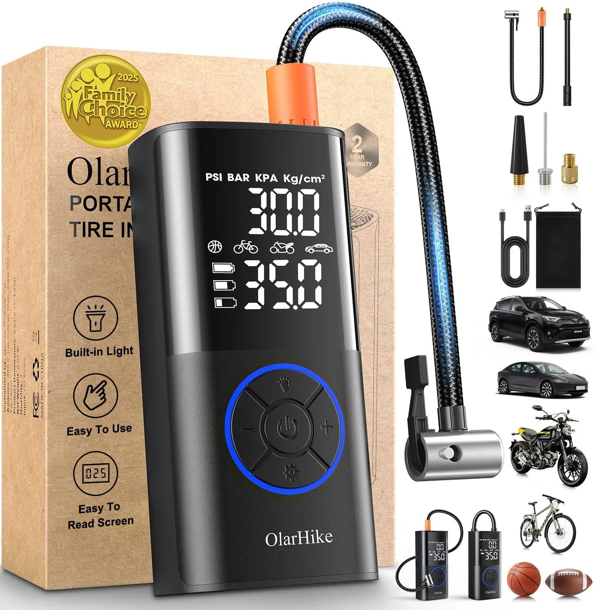  XtremepowerUS NP-268 7 gal 2 hp 230 V air compressor — product photo