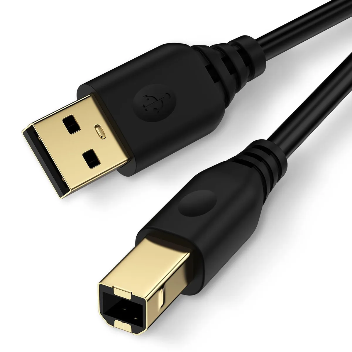  VIFIGEN USB Printer Cable USB 2.0 Type A to B 6 ft 480 Mbps Black — product photo