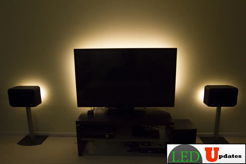 LED Updates LED Updates TV Background LED Light 10ft Wireless Remote UL Power Supply — product photo