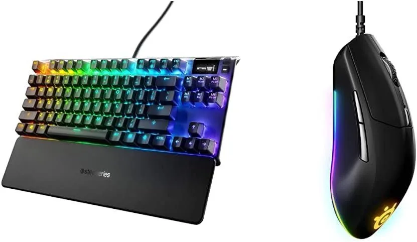 SteelSeries SteelSeries Apex 7 TKL Red Switch Keyboard with Rival 3 Mouse — product photo
