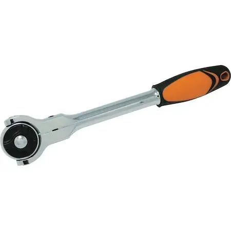 Dynamic 3/8 inch 72 tooth swivel head ratchet with comfort grip