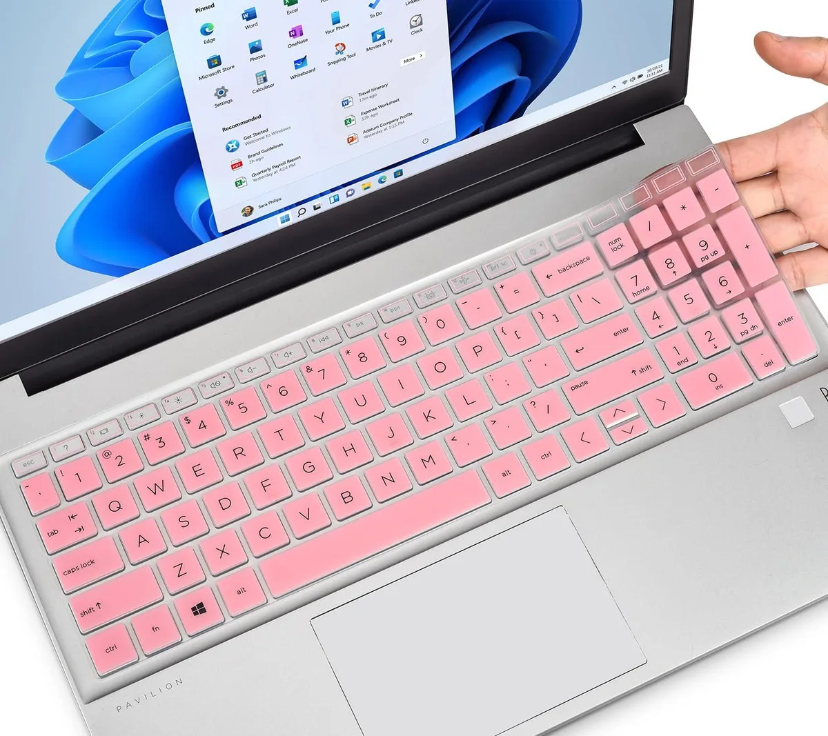  CaseBuy keyboard cover HP 15.6 15-fc 15-fd Pink — product photo