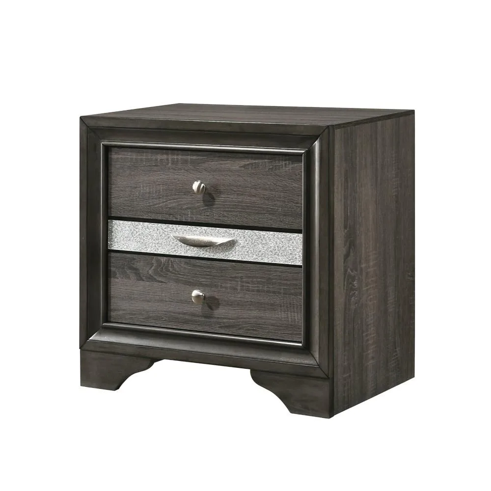 tuphen tuphen Naima Gray Nightstand Bedroom Set — product photo