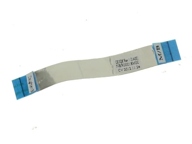 Thin orange ribbon cable with connectors at both ends