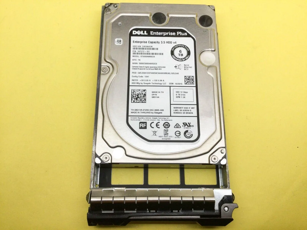 DELL DELL ST6000NM0034 6 TB 3.5 in SAS 7200 RPM accessory — product photo