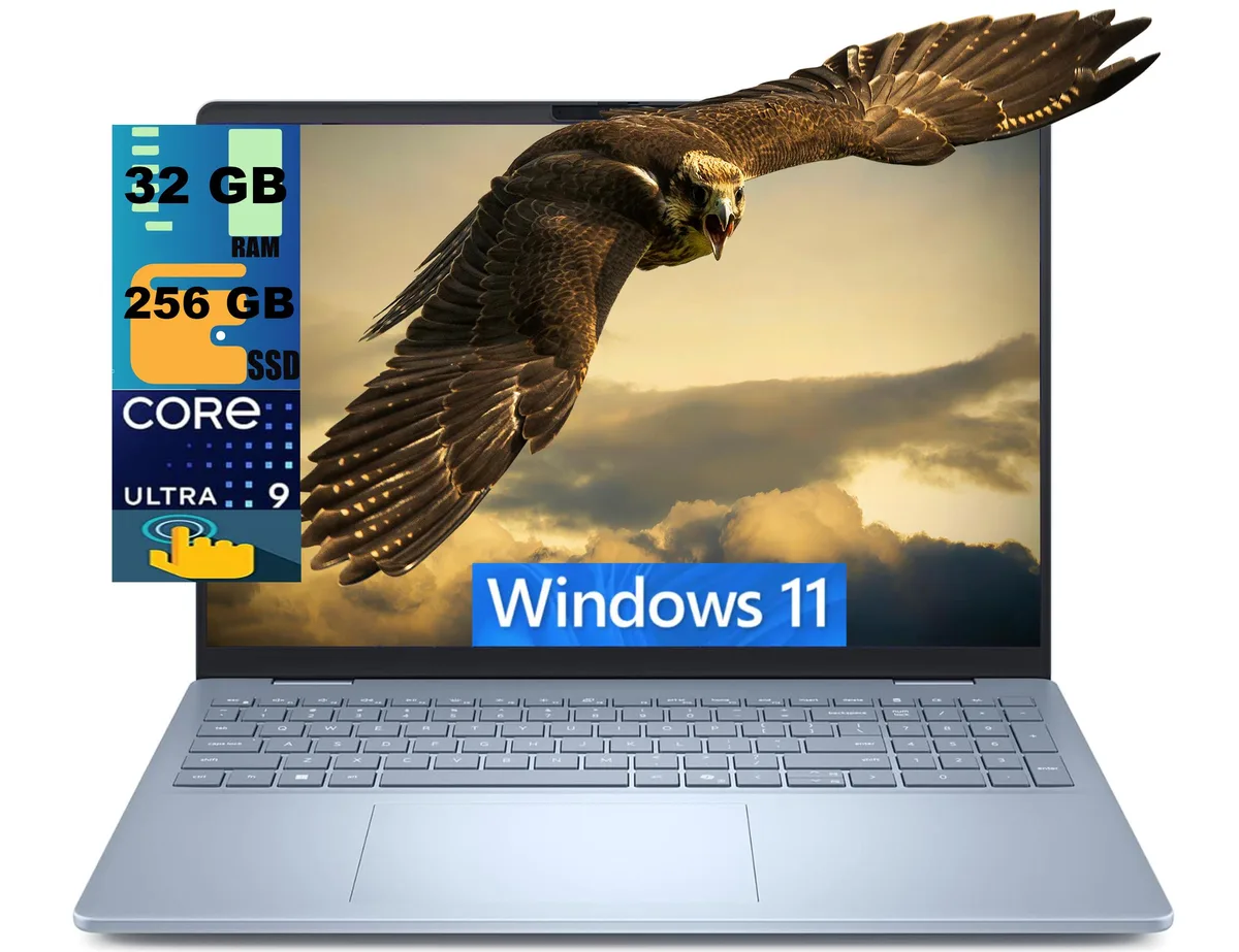 DELL DELL 16 Plus Laptop Ice Blue Ultra 9 288V 32GB 256GB Touchscreen — product photo