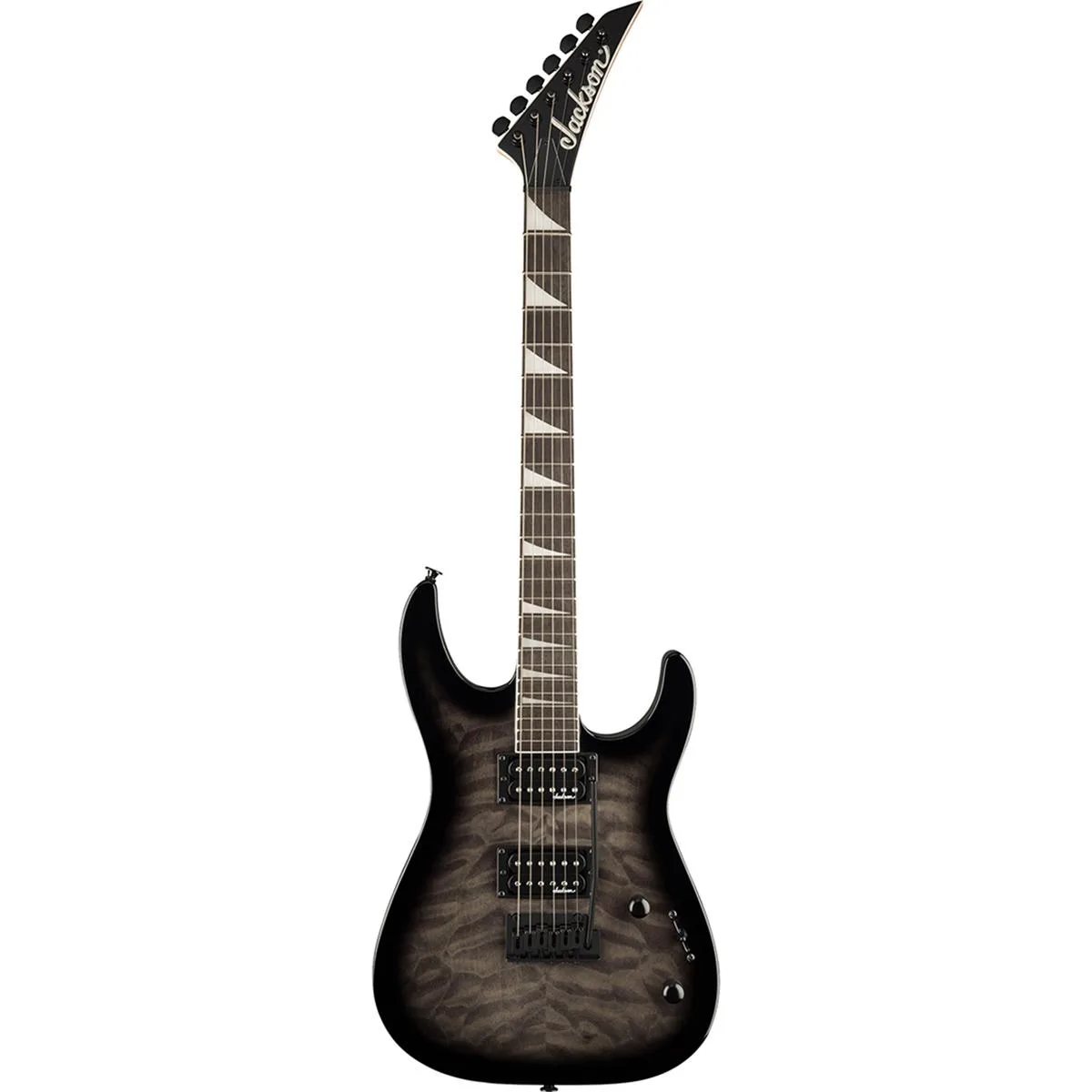 Jackson Jackson JS Series Dinky JS20 DKQ 2PT Electric Guitar Transparent Black Burst Amaranth Fingerboard — product photo