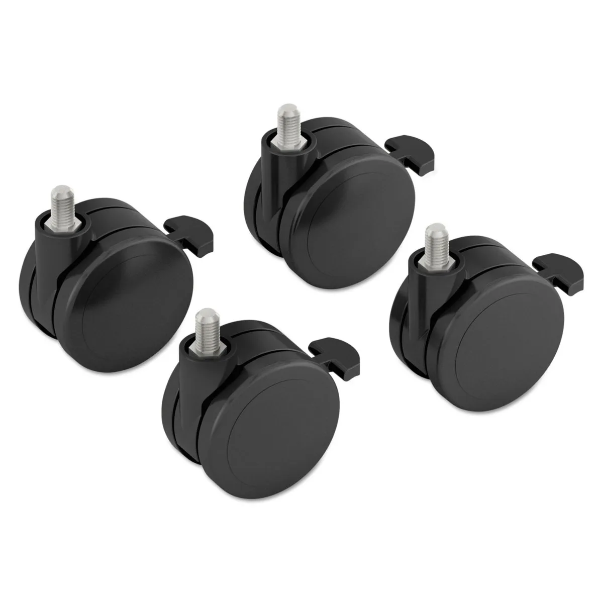 HON HON Height-Adjustable Base Caster Add-On Kit, Black, 4/pack — product photo
