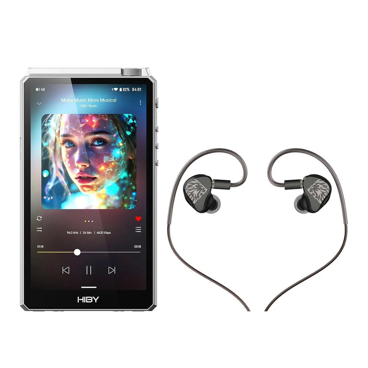 LORDWORLD LORDWORLD R6III 2025 DAP Player &amp; YVAIN Hi-Fi in-Ear Monitors — product photo