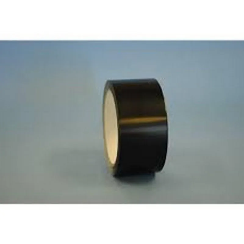 Case of thirty-six black polypropylene sealing tape rolls, two inches wide, matte finish