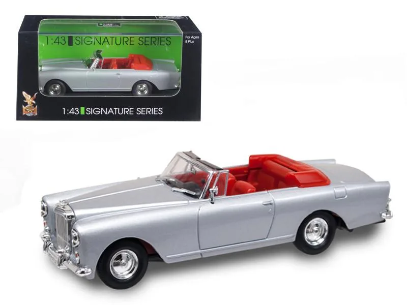ROAD SIGNATURE ROAD SIGNATURE 1961 Bentley Continental S2 Park Ward DHC Convertible Silver 1/43 Diecast Vehicle — product photo