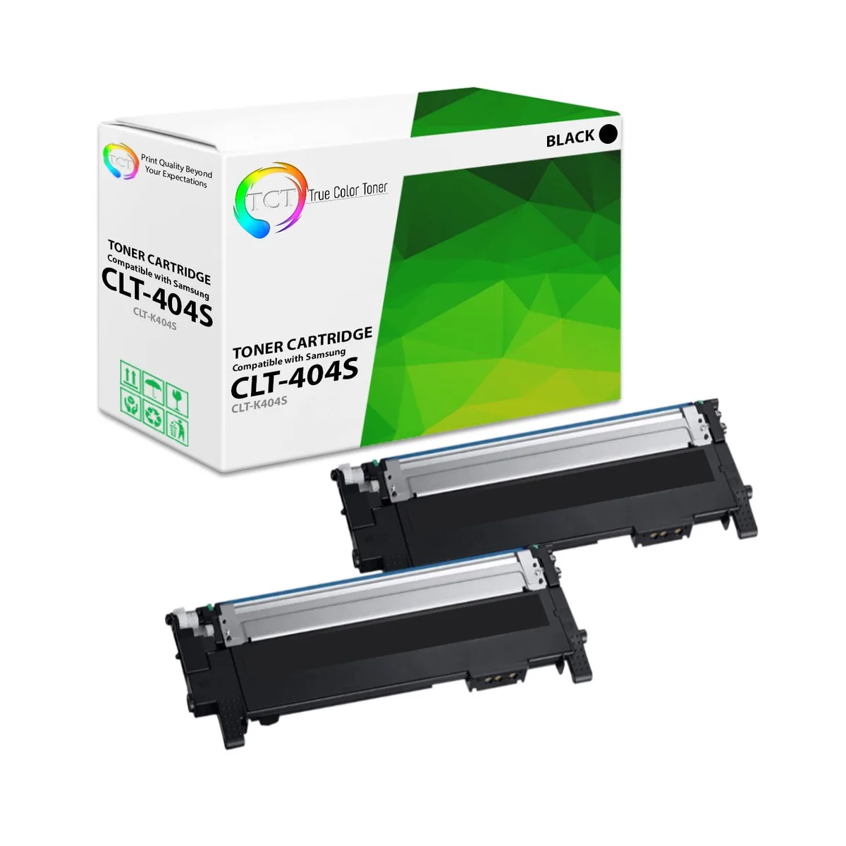 True Color Toner True Color Toner CLT-K404S Black Toner Cartridge 2 Pack 1500 Pages — product photo