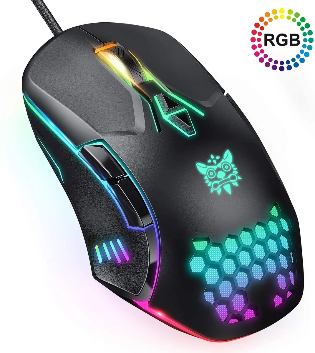 SMA SMA CW902 wired gaming mouse 6400 DPI RGB 7 buttons — product photo
