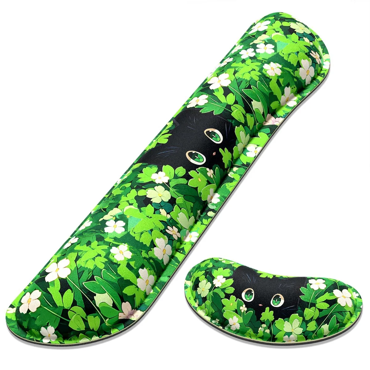  Dapesuom JPDTZ-Anime Grass Cat Wrist Rest Set 17 x 3.6 in — product photo