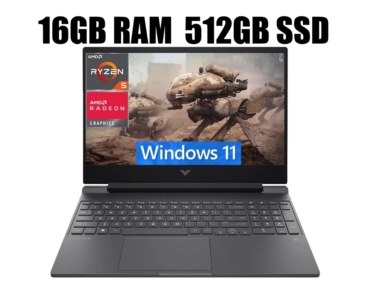 HP HP Victus 15 Raider AMD Ryzen 5 7535HS RX 6550M 15.6 144Hz gaming laptop — product photo