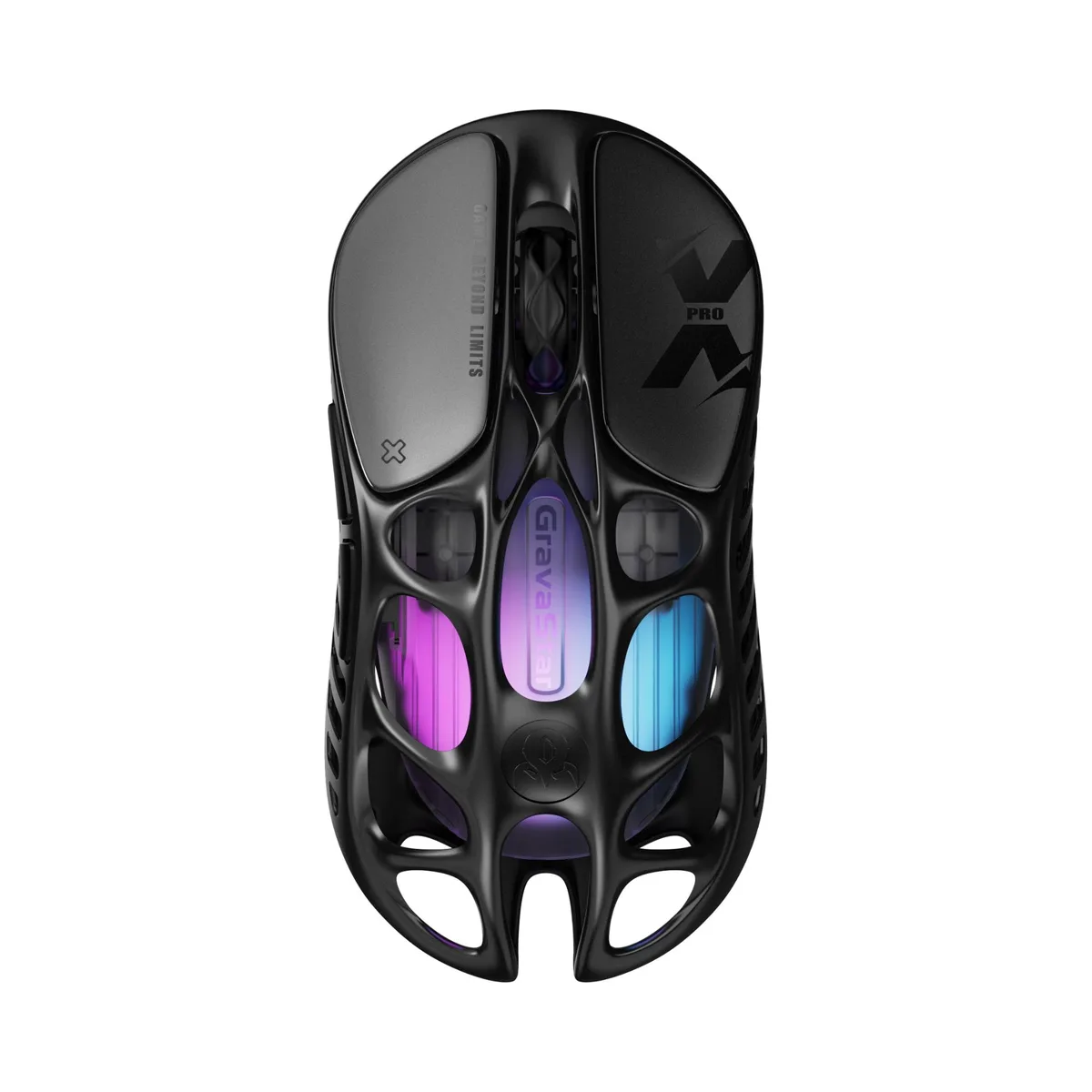 GravaStar GravaStar Mercury X PRO Galaxy Black gaming mouse — product photo