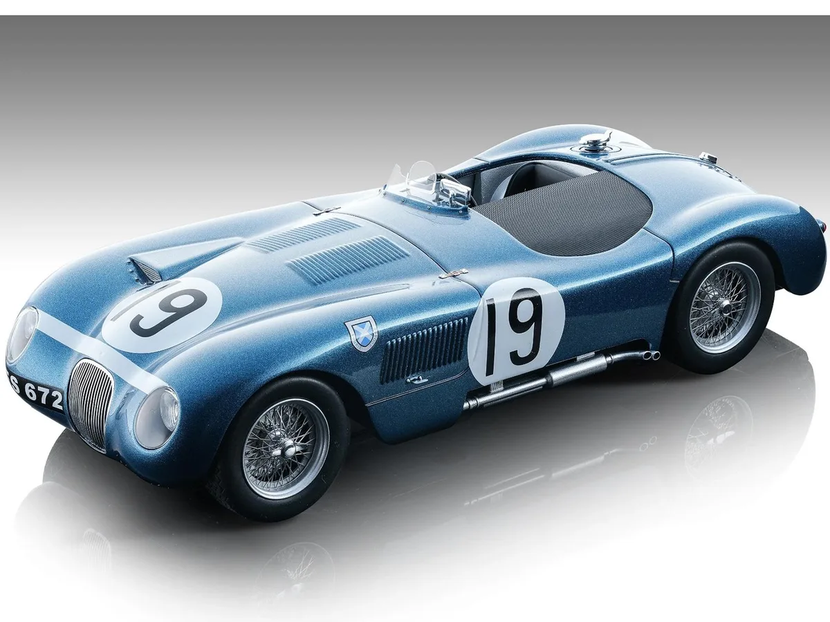 Tecnomodel Tecnomodel Jaguar C-Type #19 Ecurie Ecosse Winner BARC Goodwood 1954 Mythos Series 1/18 hobby collectible — product photo