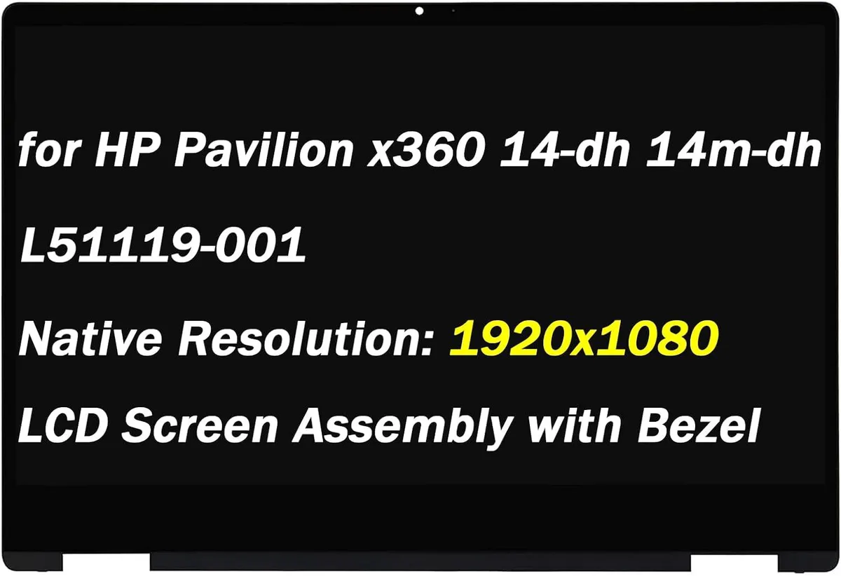 NUOLAISUN NUOLAISUN L51119-001 14.0" FHD Touch Screen for HP Pavilion x360 14-dh — product photo